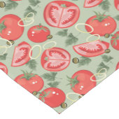 Abstraktes Muster mit Tomate Kurzer Tischläufer (Ecke)