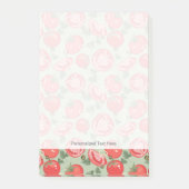 Abstraktes Muster mit Tomate Post-it Klebezettel (Vorderseite)