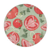 Abstraktes Muster mit Tomate Schneidebrett (Vorderseite)