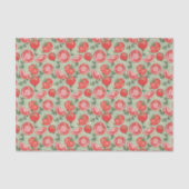 Abstraktes Muster mit Tomate Seidenpapier (Vorderseite)