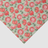 Abstraktes Muster mit Tomate Seidenpapier (Ausschnitt)