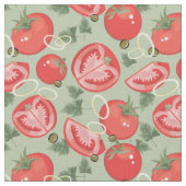 Abstraktes Muster mit Tomate Stoff (Nahaufnahme)