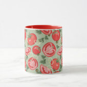 Abstraktes Muster mit Tomate Tasse (Zentrum)