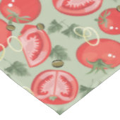Abstraktes Muster mit Tomate Tischdecke (Schrägansicht)