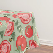 Abstraktes Muster mit Tomate Tischdecke (Beispiel)