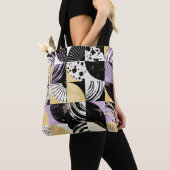 Abstraktes Muster mit verschiedenen Formen. Tasche (Von Nahem)