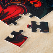 Abstraktes Muster mit Wirbel Puzzle (Seite)