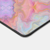 Abstraktes Muster Moderne rosa Farbige Swirbel Schreibtischunterlage (Ecke)