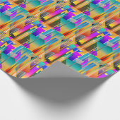 Abstraktes Muster moderner geometrischer Formen Geschenkpapier (Ecke)