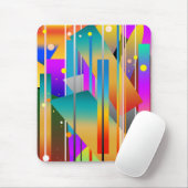 Abstraktes Muster moderner geometrischer Formen Mousepad (Mit Mouse)