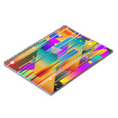 Abstraktes Muster moderner geometrischer Formen Notizblock (Linke Seite)