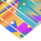 Abstraktes Muster moderner geometrischer Formen Tischdecke (Schrägansicht)