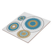 Abstraktes Muster, modernes Design, Baumringe Fliese (Seite)