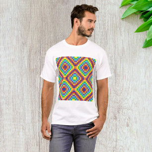 Abstraktes Muster nach hinten T-Shirt