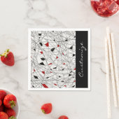 Abstraktes Muster Napkins Serviette (Beispiel)