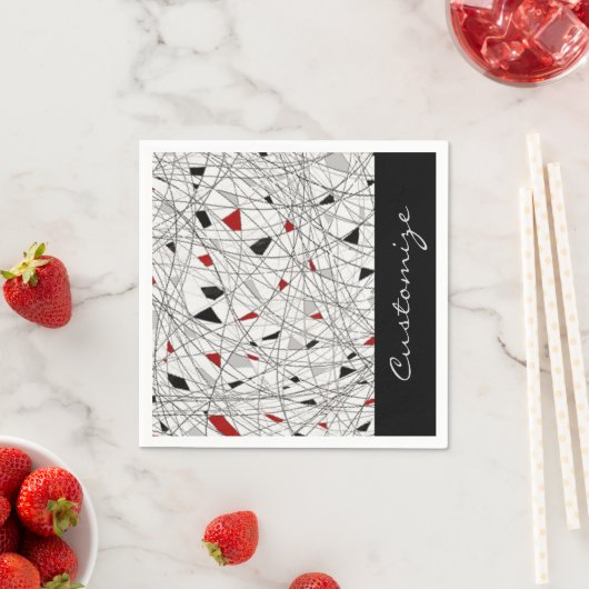 Abstraktes Muster Napkins Serviette (Beispiel)