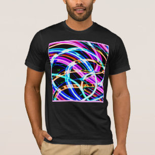 Abstraktes Muster Neondesign T-Shirt