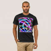 Abstraktes Muster Neondesign T-Shirt (Vorne ganz)