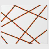 Abstraktes Muster - orange Geschenkpapier (Flach)
