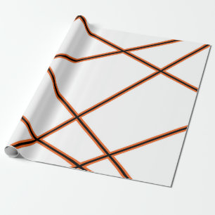 Abstraktes Muster - orange Geschenkpapier