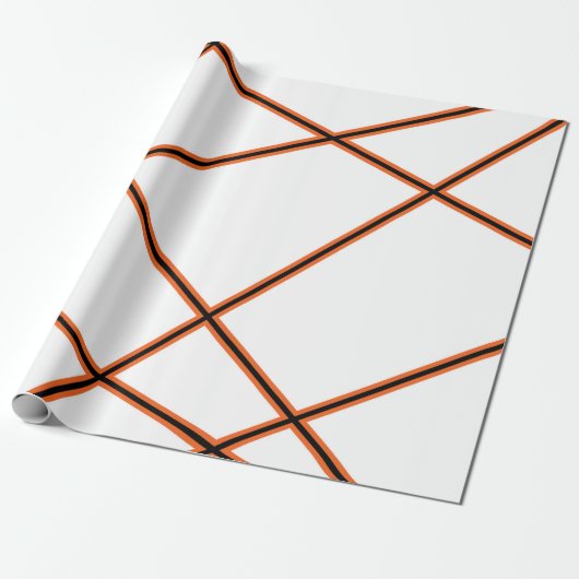 Abstraktes Muster - orange Geschenkpapier (Ungerollt)