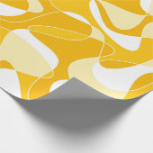 Abstraktes Muster - orange Geschenkpapier (Ecke)