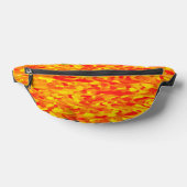 Abstraktes Muster Orange Red Gelb Bauchtasche (Ablage )