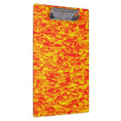 Abstraktes Muster Orange Red Gelb Klemmbrett (Rechts)