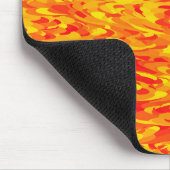 Abstraktes Muster Orange Red Gelb Mousepad (Ecke)