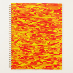 Abstraktes Muster Orange Red Gelb Planer