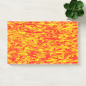 Abstraktes Muster Orange Red Gelb Post-it Klebezettel (Büro)