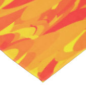 Abstraktes Muster Orange Red Gelb Tischdecke (Schrägansicht)