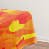 Abstraktes Muster Orange Red Gelb Tischdecke (Beispiel)