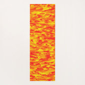 Abstraktes Muster Orange Red Gelb Yogamatte (Rückseite)
