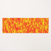 Abstraktes Muster Orange Red Gelb Yogamatte (Vorderseite (Horizontal))