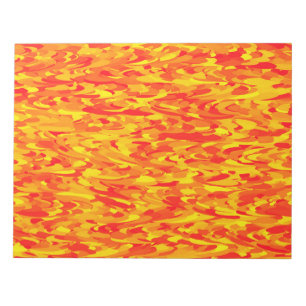 Abstraktes Muster Orange Rot Gelb Notizblock