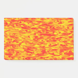 Abstraktes Muster Orange Rot Gelb Post-it Klebezettel