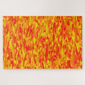 Abstraktes Muster Orange Rot Gelb Puzzle (Horizontal)