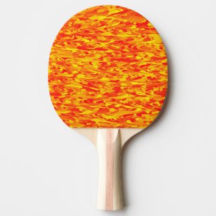 Abstraktes Muster Orange Rot Gelb Tischtennis Schläger