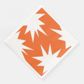 Abstraktes Muster - orange Serviette (Ecke)