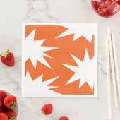 Abstraktes Muster - orange Serviette (Beispiel)