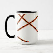 Abstraktes Muster - orange Tasse (Links)