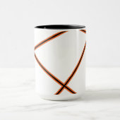 Abstraktes Muster - orange Tasse (Zentrum)