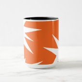 Abstraktes Muster - orange Tasse (Zentrum)