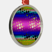 Abstraktes Muster Ornament Aus Metall (Rechts)