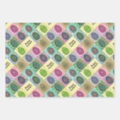 Abstraktes Muster Osterfeier Geschenkpapier Set (Vorderseite 3)