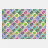 Abstraktes Muster Osterfeier Geschenkpapier Set (Vorderseite)