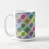 Abstraktes Muster Osterfeier Kaffeetasse (Links)