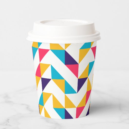 Abstraktes Muster Pappbecher (Links)