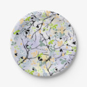 Abstraktes Muster Pappteller (Vorderseite)